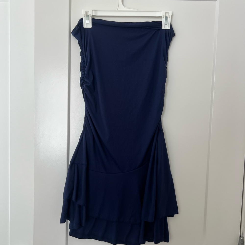 Elegant Navy Blue Women's Dress
